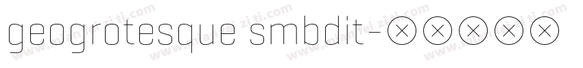 geogrotesque smbdit字体转换